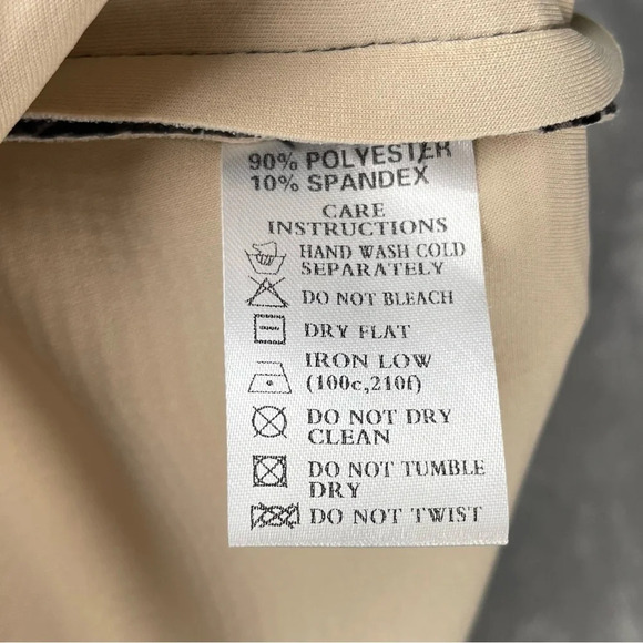 Motel Dress Womens Medium Beige Burmay PU Snake Grunge Goth Statement Party Mini - Picture 9 of 9